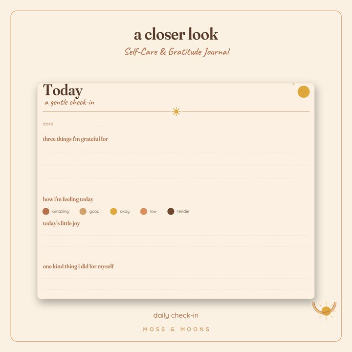 Self-Care Journal detail