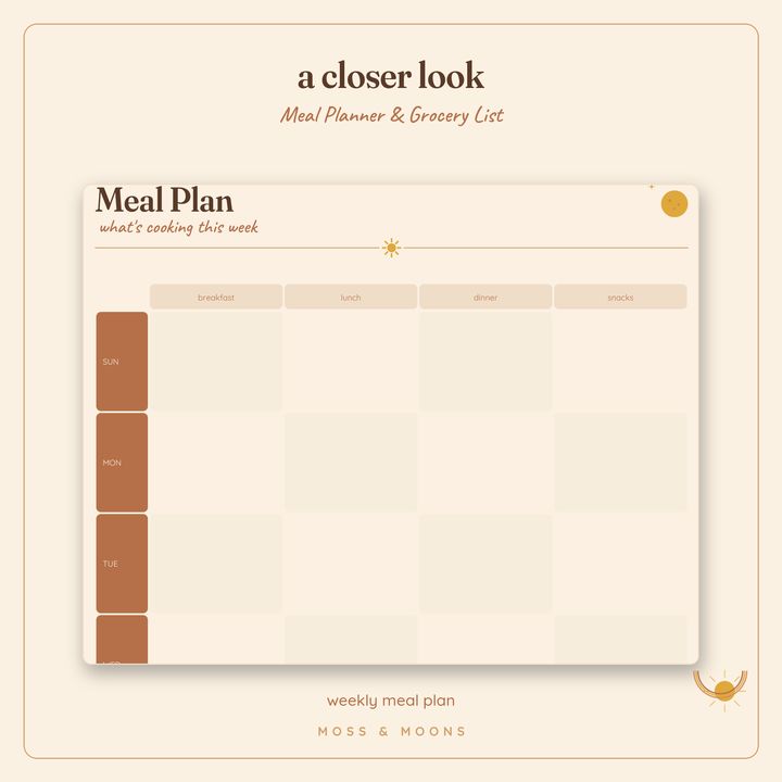 Meal Planner detail