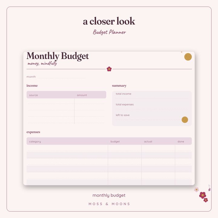 Budget Planner detail