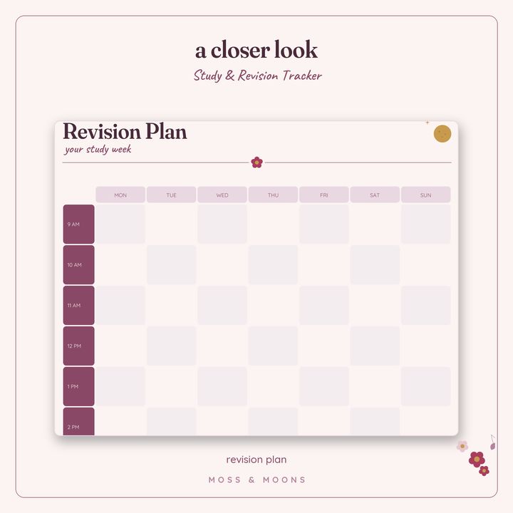 Study & Revision Tracker detail