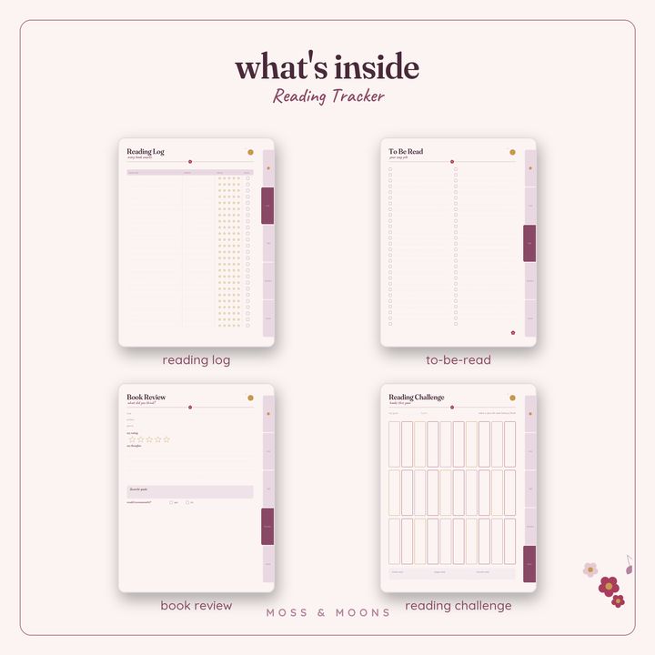 Reading Tracker inside pages