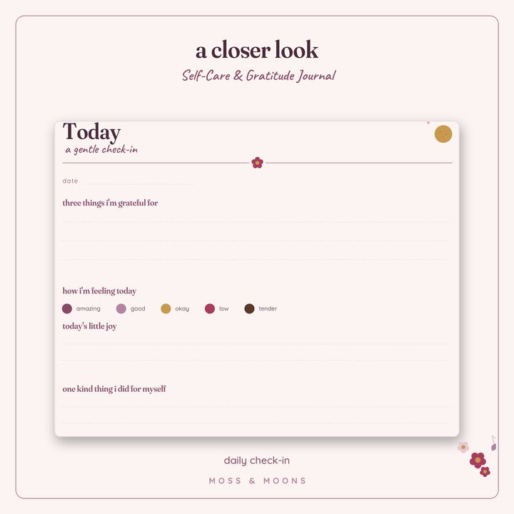 Self-Care Journal detail