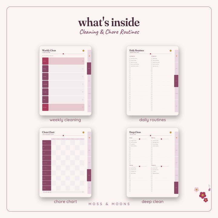 Cleaning & Chores inside pages