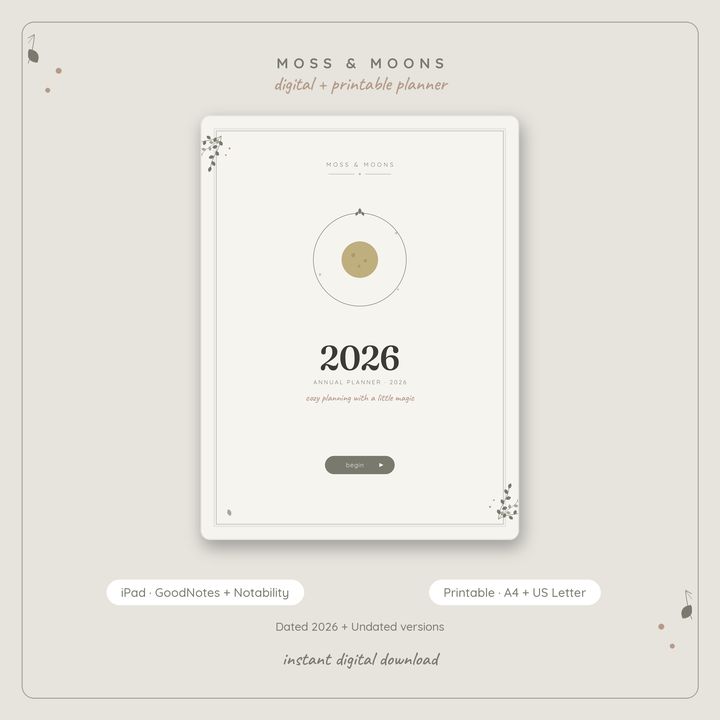 Stone & Sage 2026 Annual Planner