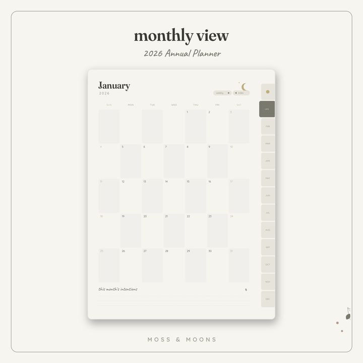 2026 Annual Planner inside pages