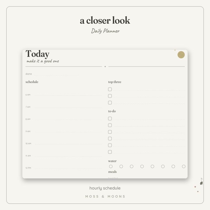 Daily Planner detail