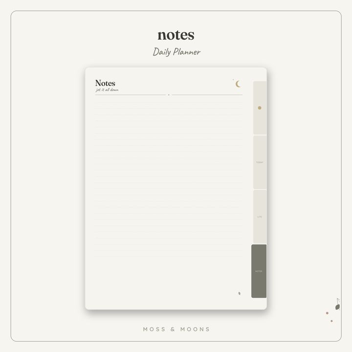 Daily Planner inside pages