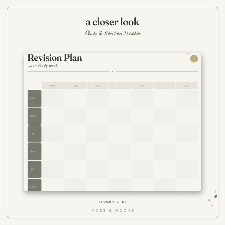 Study & Revision Tracker detail