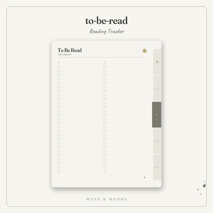 Reading Tracker inside pages