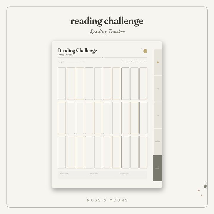 Reading Tracker inside pages