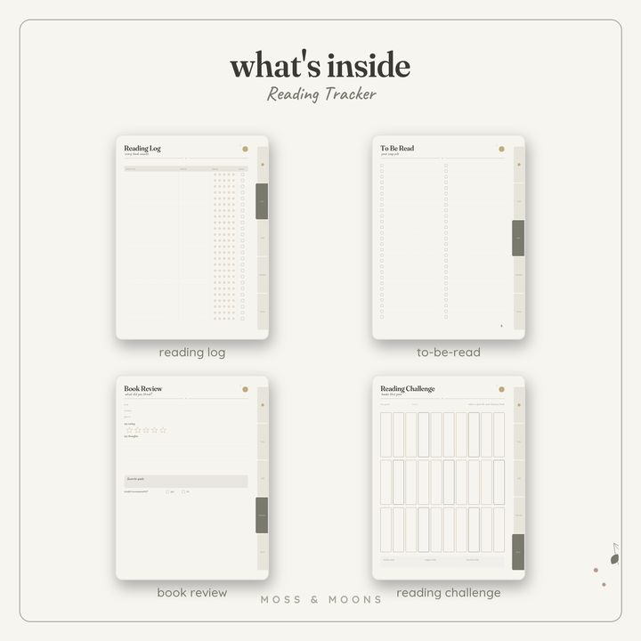 Reading Tracker inside pages
