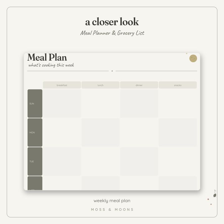 Meal Planner detail