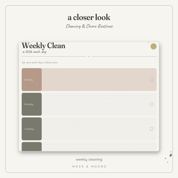 Cleaning & Chores detail