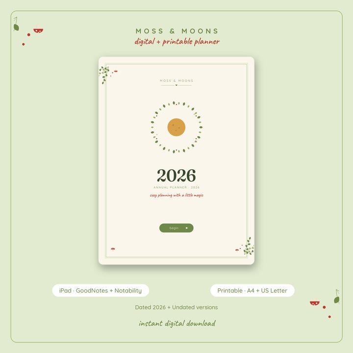 Toadstool 2026 Annual Planner