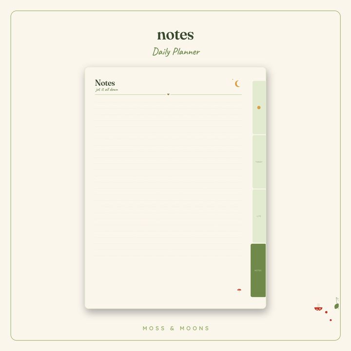 Daily Planner inside pages