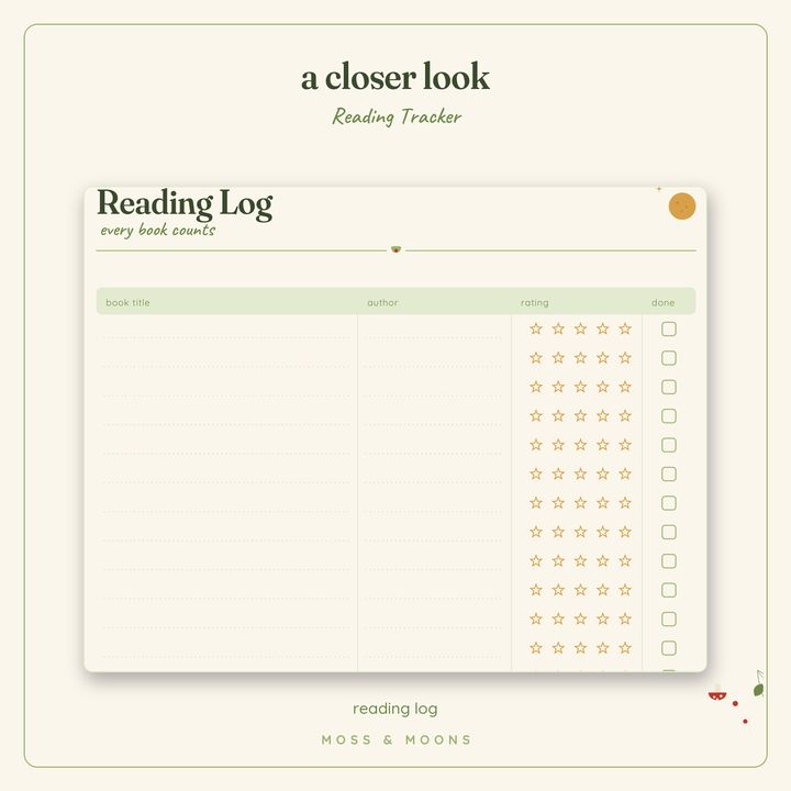 Reading Tracker detail
