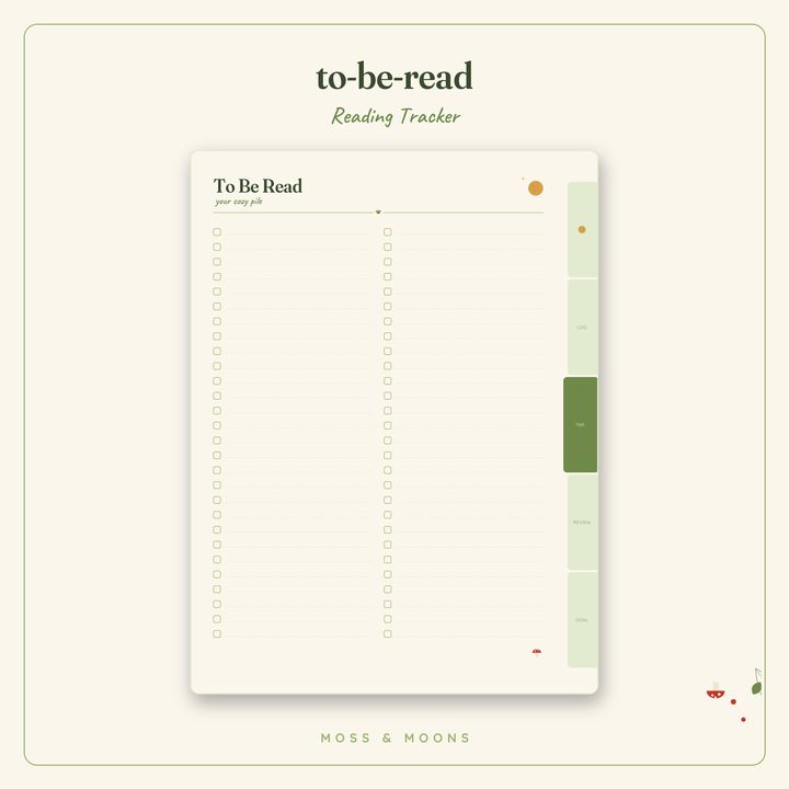 Reading Tracker inside pages