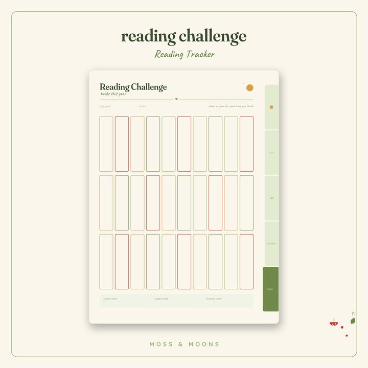 Reading Tracker inside pages