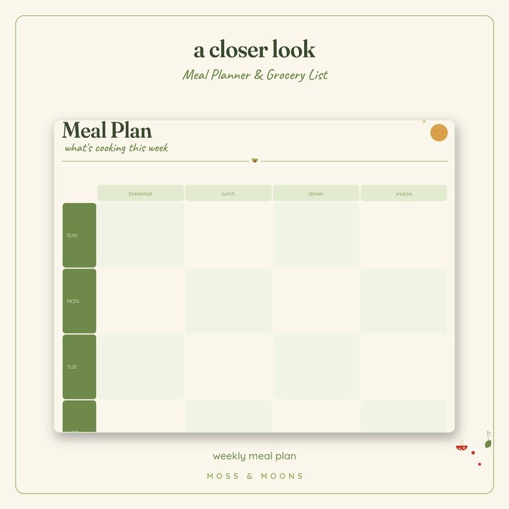 Meal Planner detail