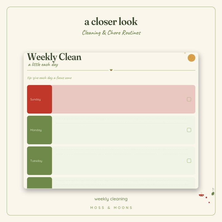 Cleaning & Chores detail