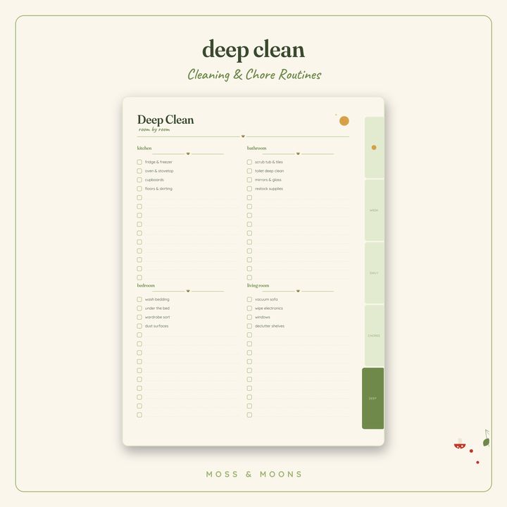 Cleaning & Chores inside pages