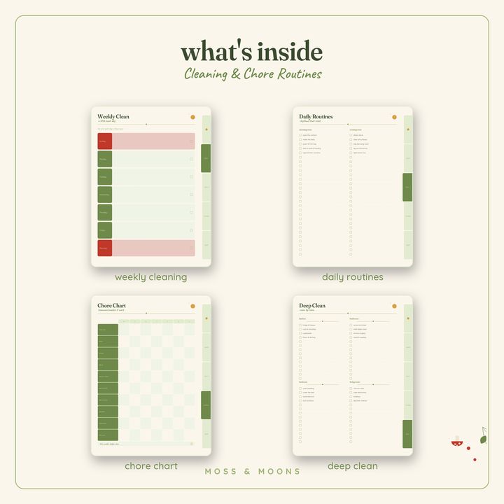 Cleaning & Chores inside pages
