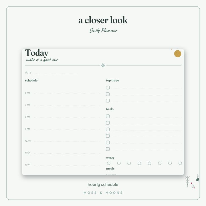 Daily Planner detail