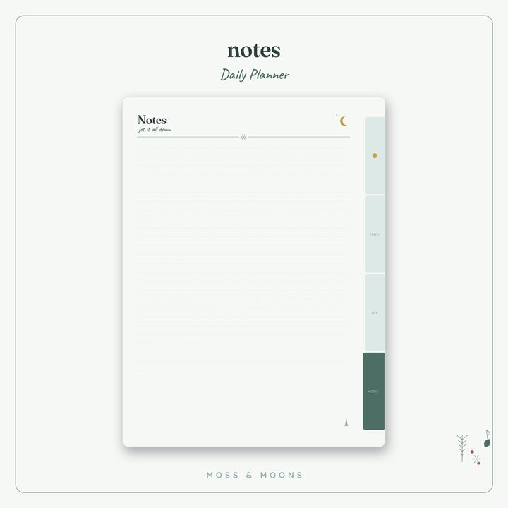 Daily Planner inside pages