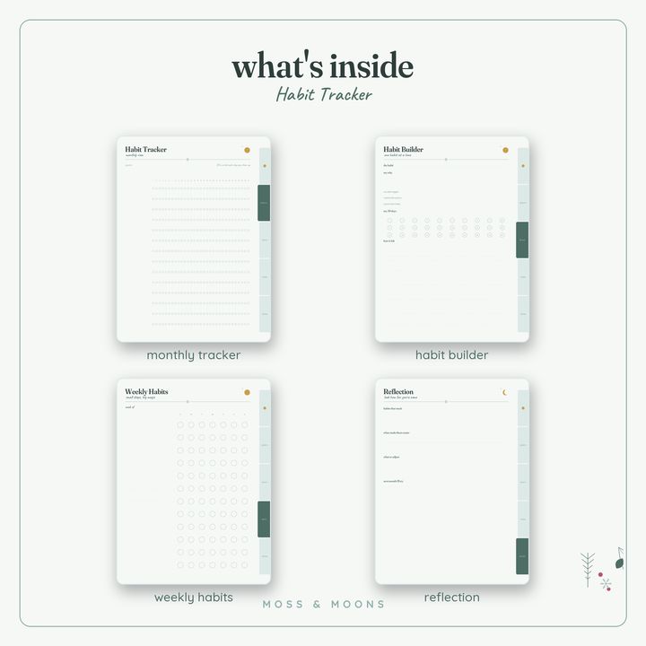 Habit Tracker inside pages