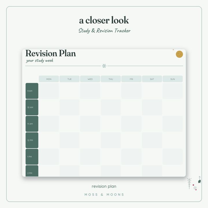 Study & Revision Tracker detail