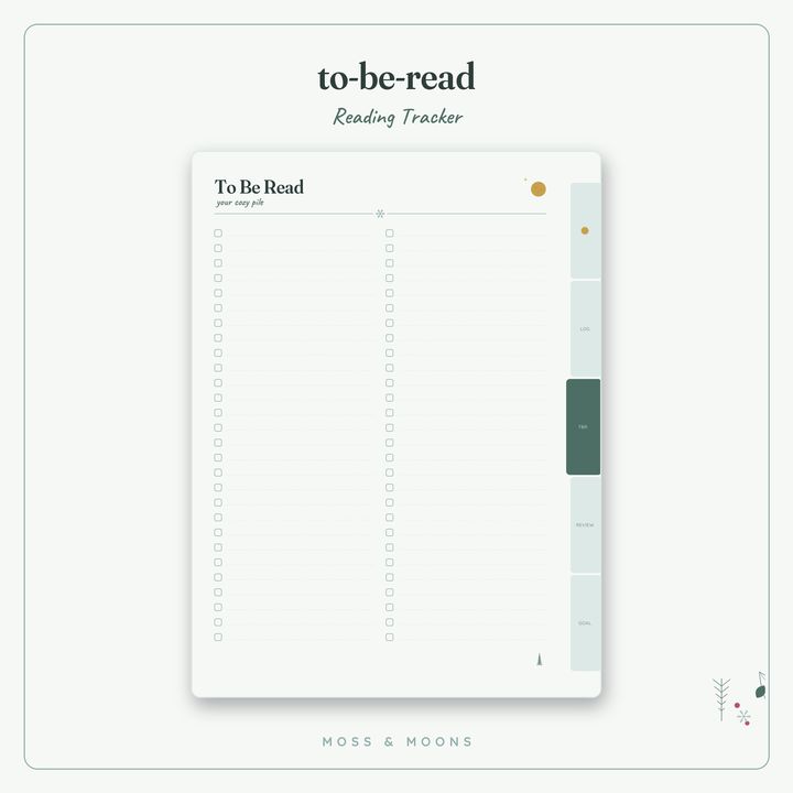 Reading Tracker inside pages