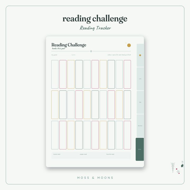 Reading Tracker inside pages