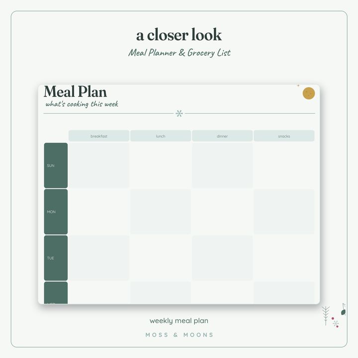 Meal Planner detail