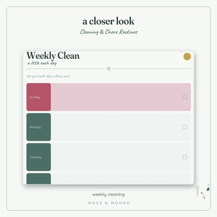 Cleaning & Chores detail