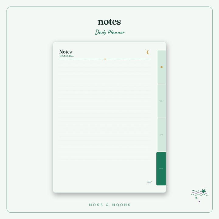 Daily Planner inside pages