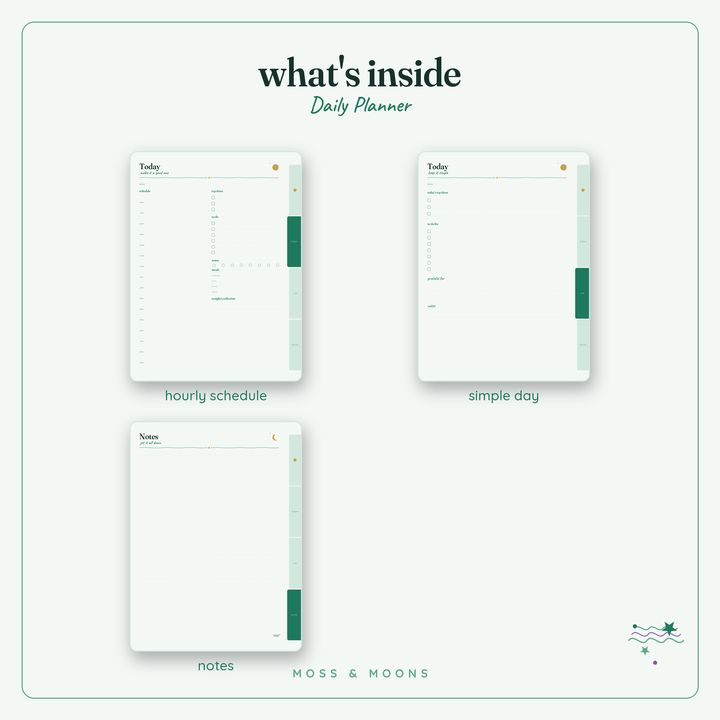 Inside the Daily Planner — Aurora digital planner