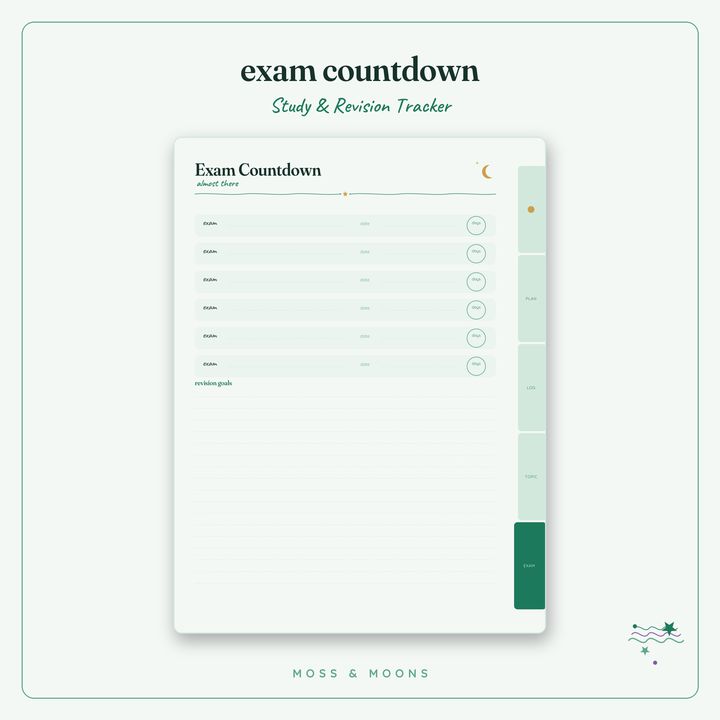 Study & Revision Tracker inside pages