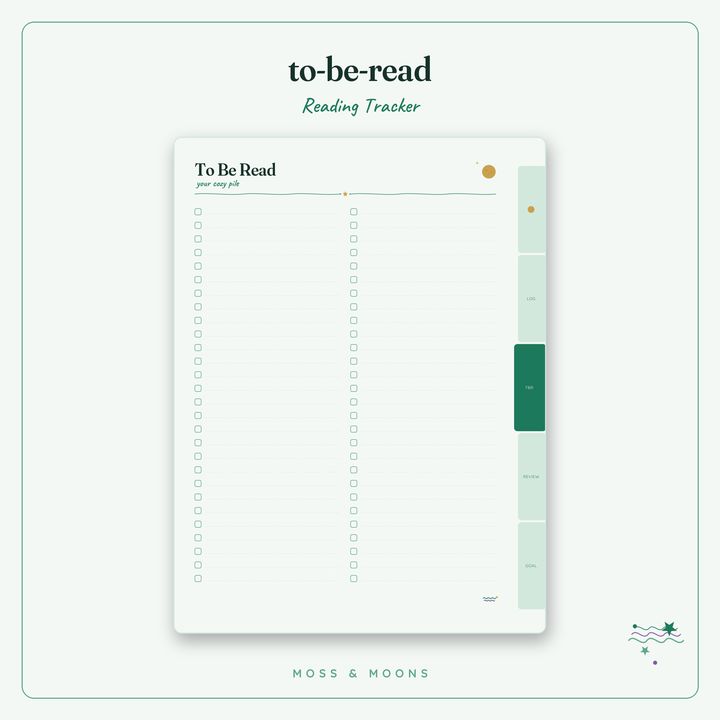 Reading Tracker inside pages