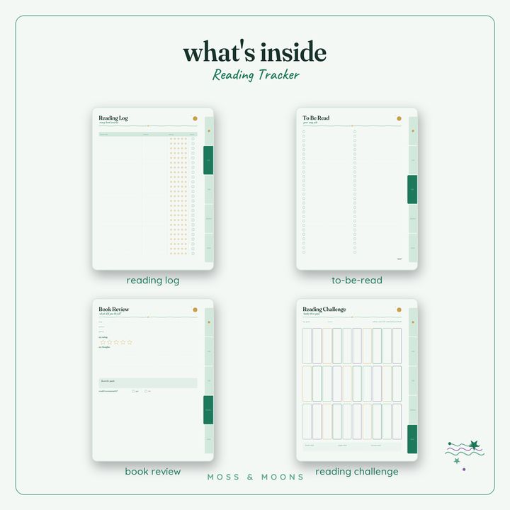 Inside the Reading Tracker — Aurora digital planner