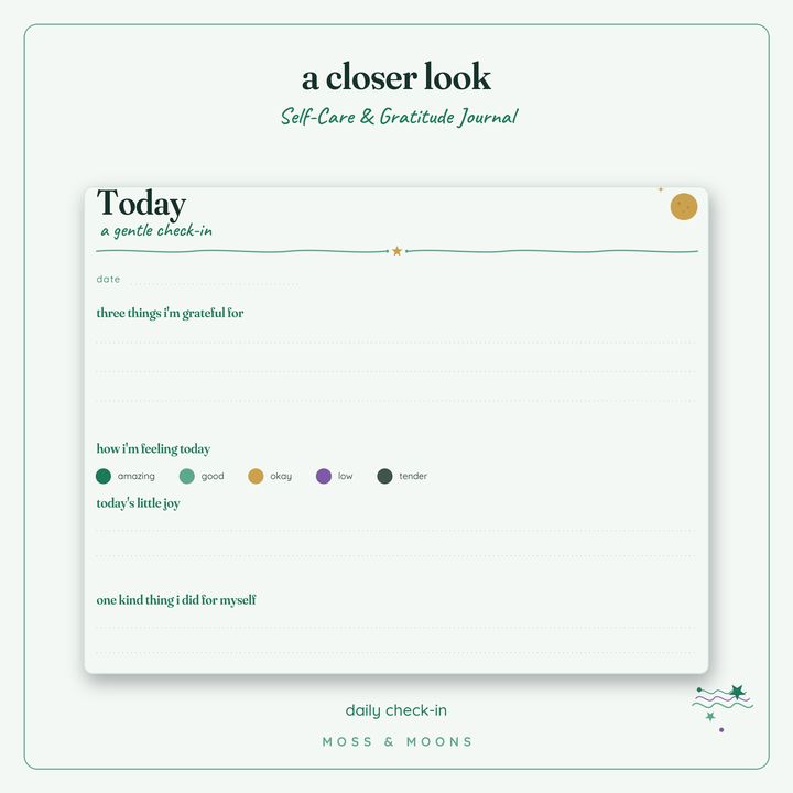 Self-Care Journal detail