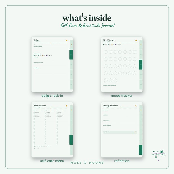 Inside the Self-Care Journal — Aurora digital planner