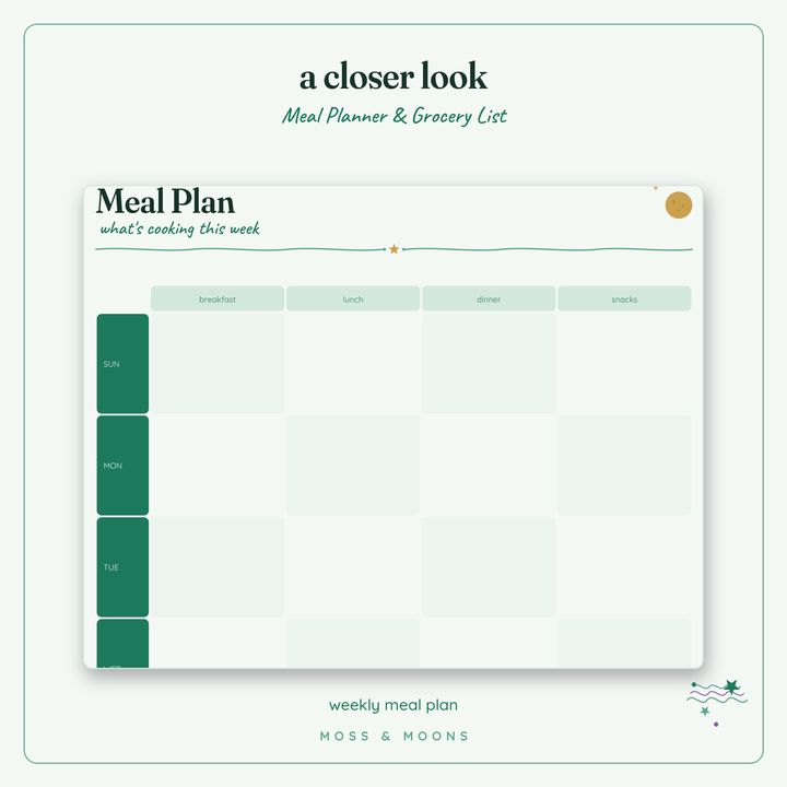 Meal Planner detail