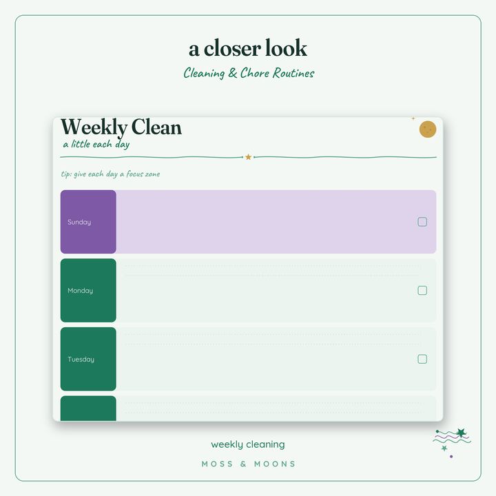 Cleaning & Chores detail