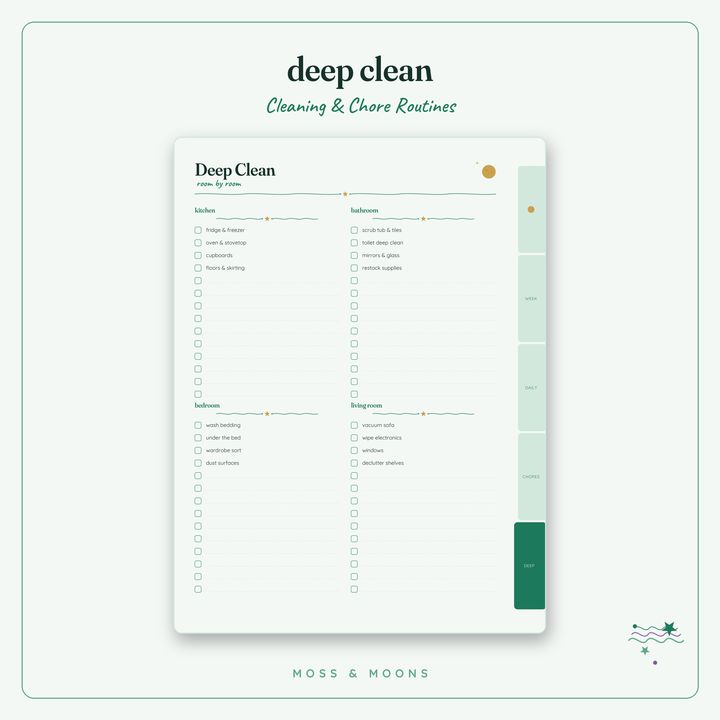 Cleaning & Chores inside pages
