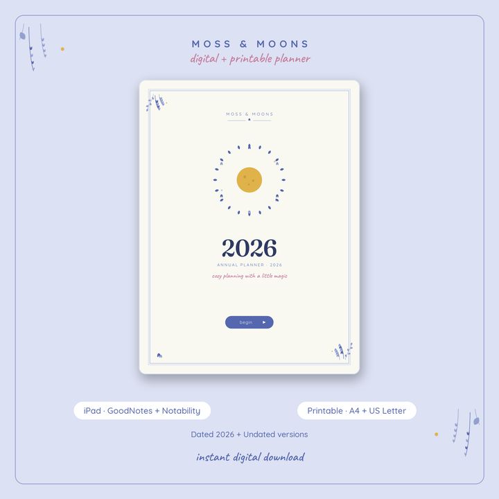 Bluebell 2026 Annual Planner