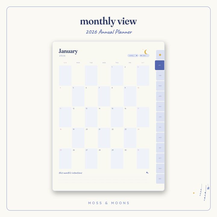 2026 Annual Planner inside pages