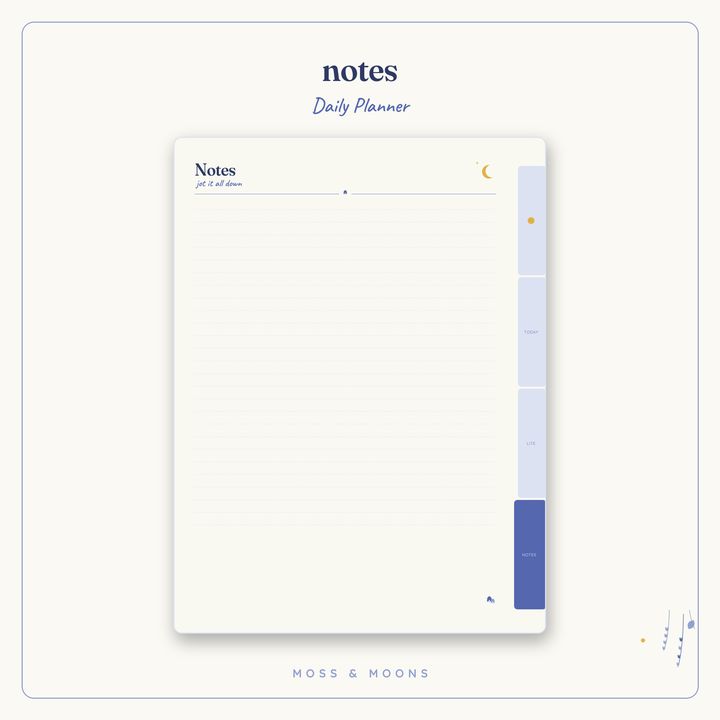 Daily Planner inside pages