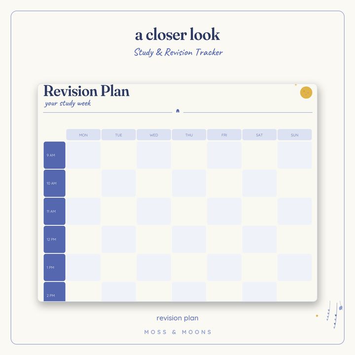 Study & Revision Tracker detail