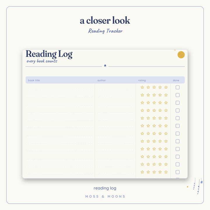 Reading Tracker detail