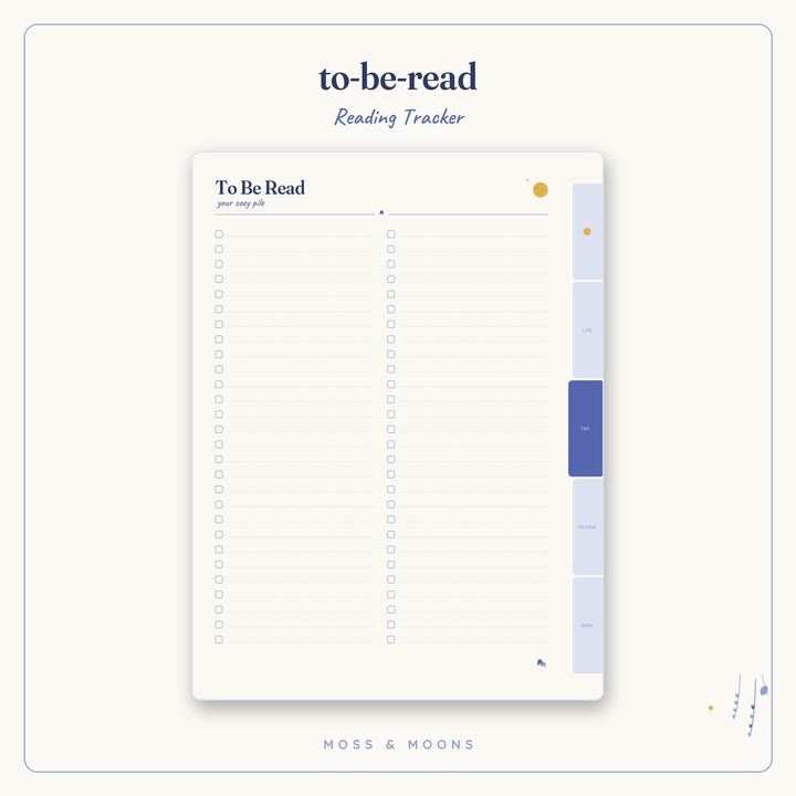 Reading Tracker inside pages